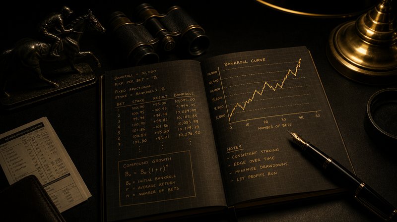 Bankroll management notebook with Kelly Criterion calculations
